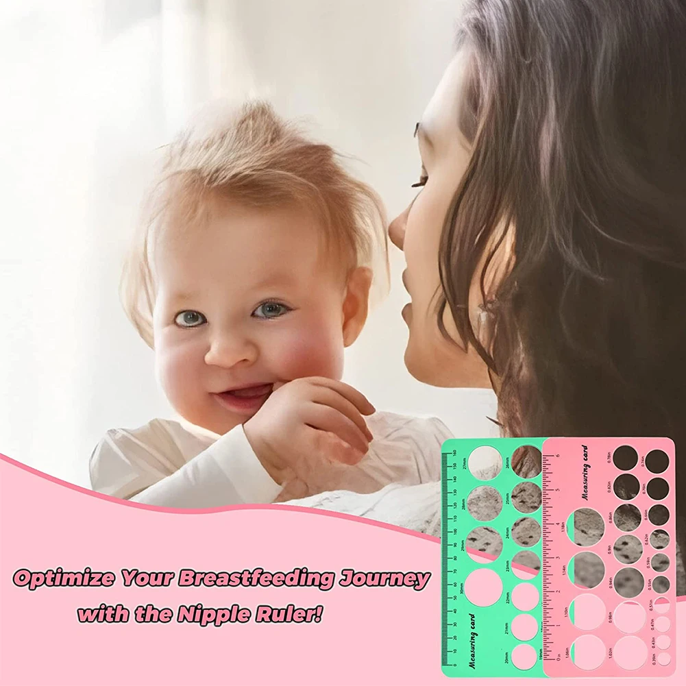 Silicone Nipple Measuring Card Smooth Flange Measurement Tool Soft Safe Lightweight Perfect Gift Nontoxic Feeding Accessory 3