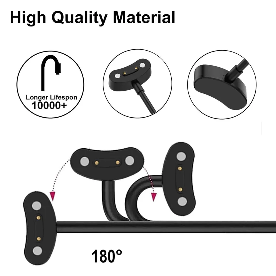 Cabo De Carregamento USB Para Ticwatch Pro 5/3 Ultra GPS/E3 Carregador Adaptador Doca Suporte Magnético X LITE | Brasil