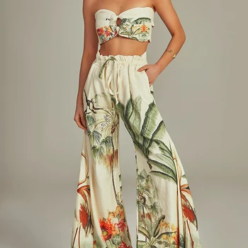 여성용 비치 프린트 비키니 수영복, 원숄더 수영복 및 스커트, 휴가, 섹시 및 신상, 여름 수영복, 패션 2023, 1 개