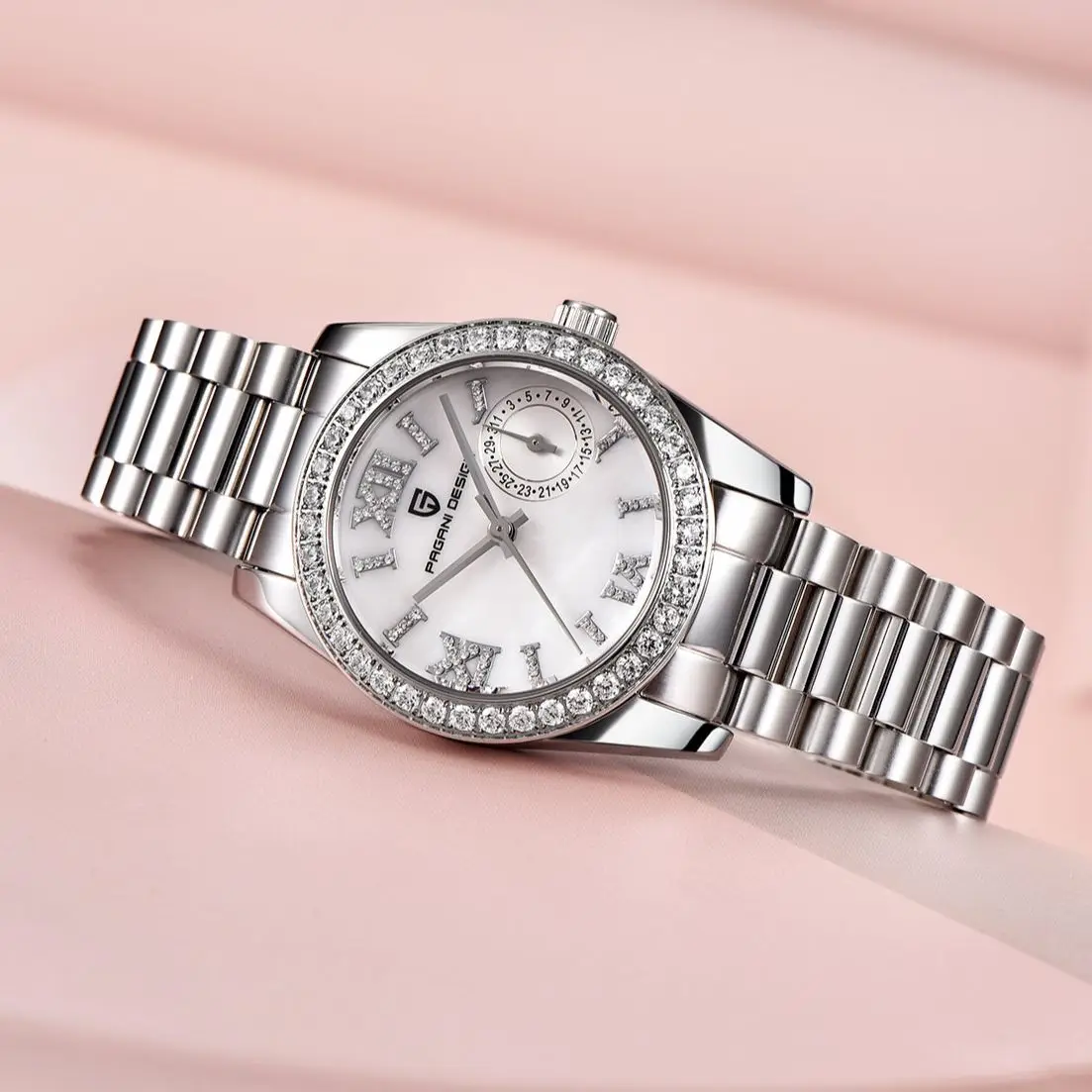 2023 PAGANI DESIGN New Women's Quartz Watch 32MM  Diving Stainless Steel Sapphire Glass 100m Waterproof Releoj Para Mujer Clock