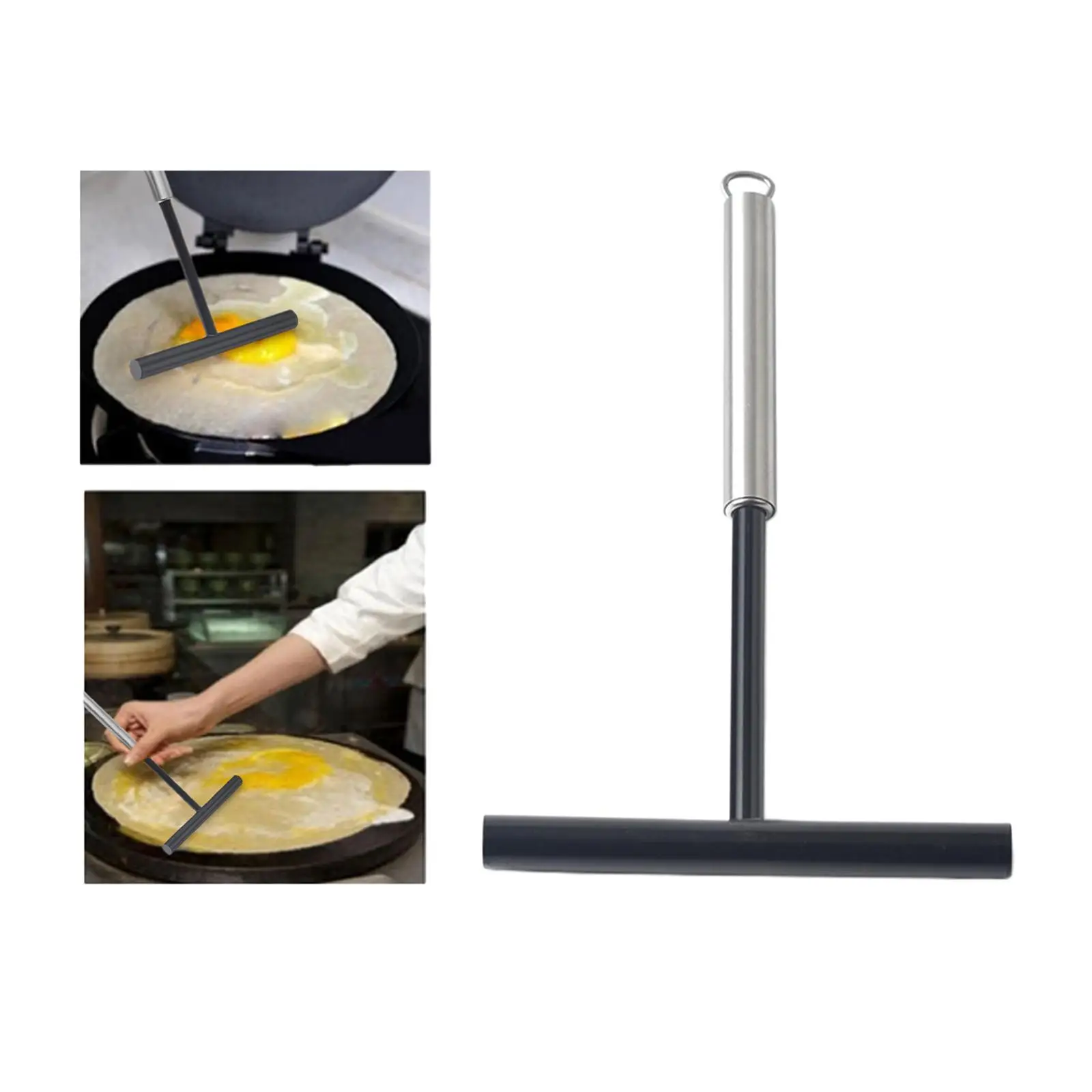 T Shape Crepes Spreader Scraper Cooking Tools Round Handle Pancake Fruit Tool DIY Portable Household Kitchen Restaurant