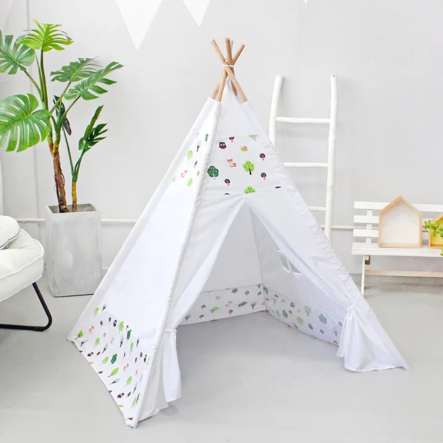 Children's Tent Kids Play Room Party Game Tents Events Toy Foldable Wigwam for Children House Indian Teepee Photography Props 5