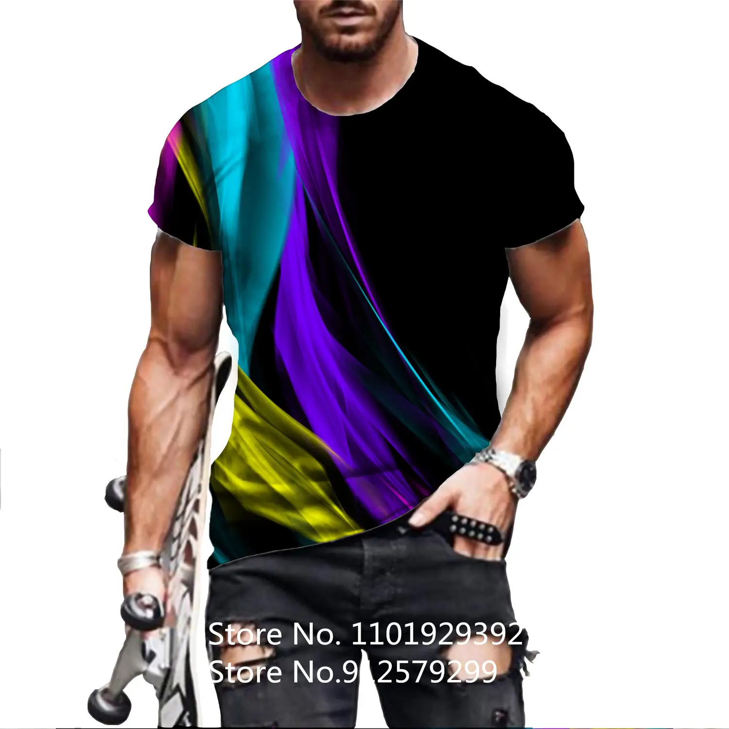 

Fashion 3D Print Men's T-shirt Breathable Street Harajuku Streetwear Short Sleeve Men Women Hip Hop Casual Tee Tops