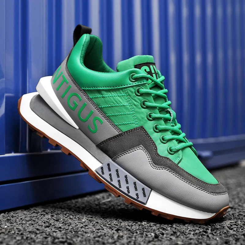 

Spring and Autumn Breathable Agan sneakers men's hundred men's casual running shoes trend thick bottom plate shoes