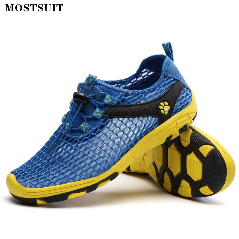 

Quick-Dry Breathable Aqua Shoes For Man Water Shoes Women Mesh Non-slip Outdoor Sneakers Beach Sea Surfing Swimming Diving