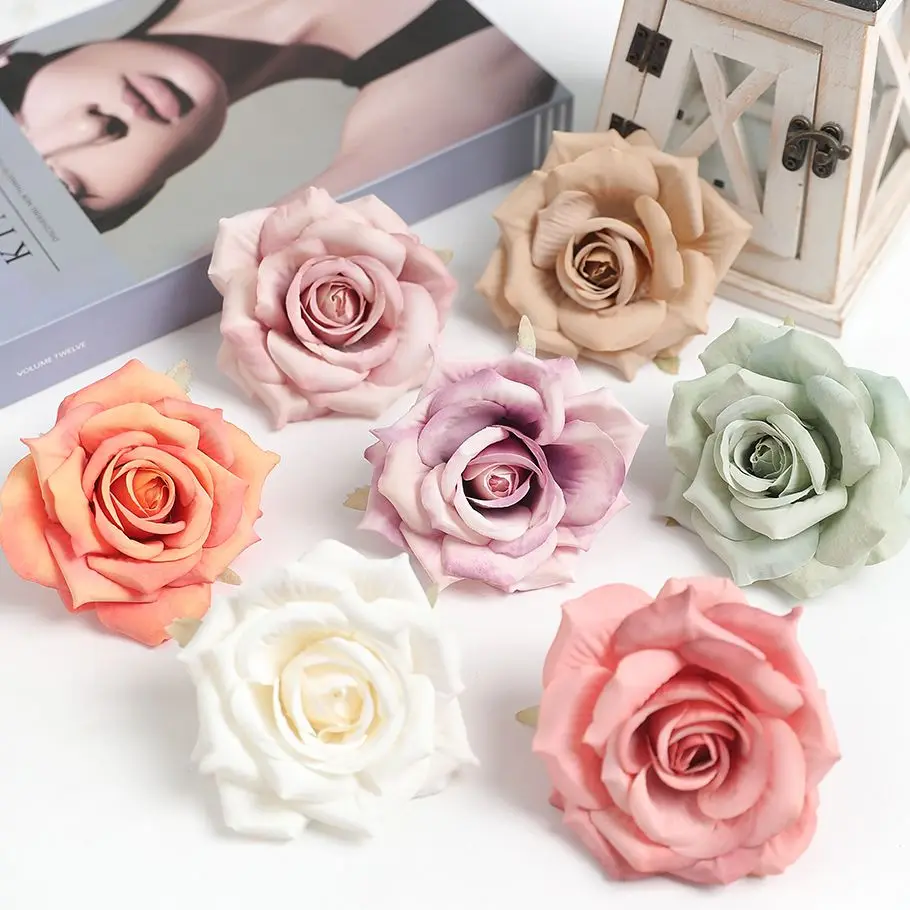 2/5 Stück Künstliche Rosen aus Seide, Deko-Blumen für Zuhause, Hochzeit, Garten, Party, DIY-Kleidungszubehör