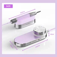 (Grande dépôt) perceuse à ongles électrique professionnelle tour manucure coupe Machine flottante pour ongles sans brosse forte Recharge 5