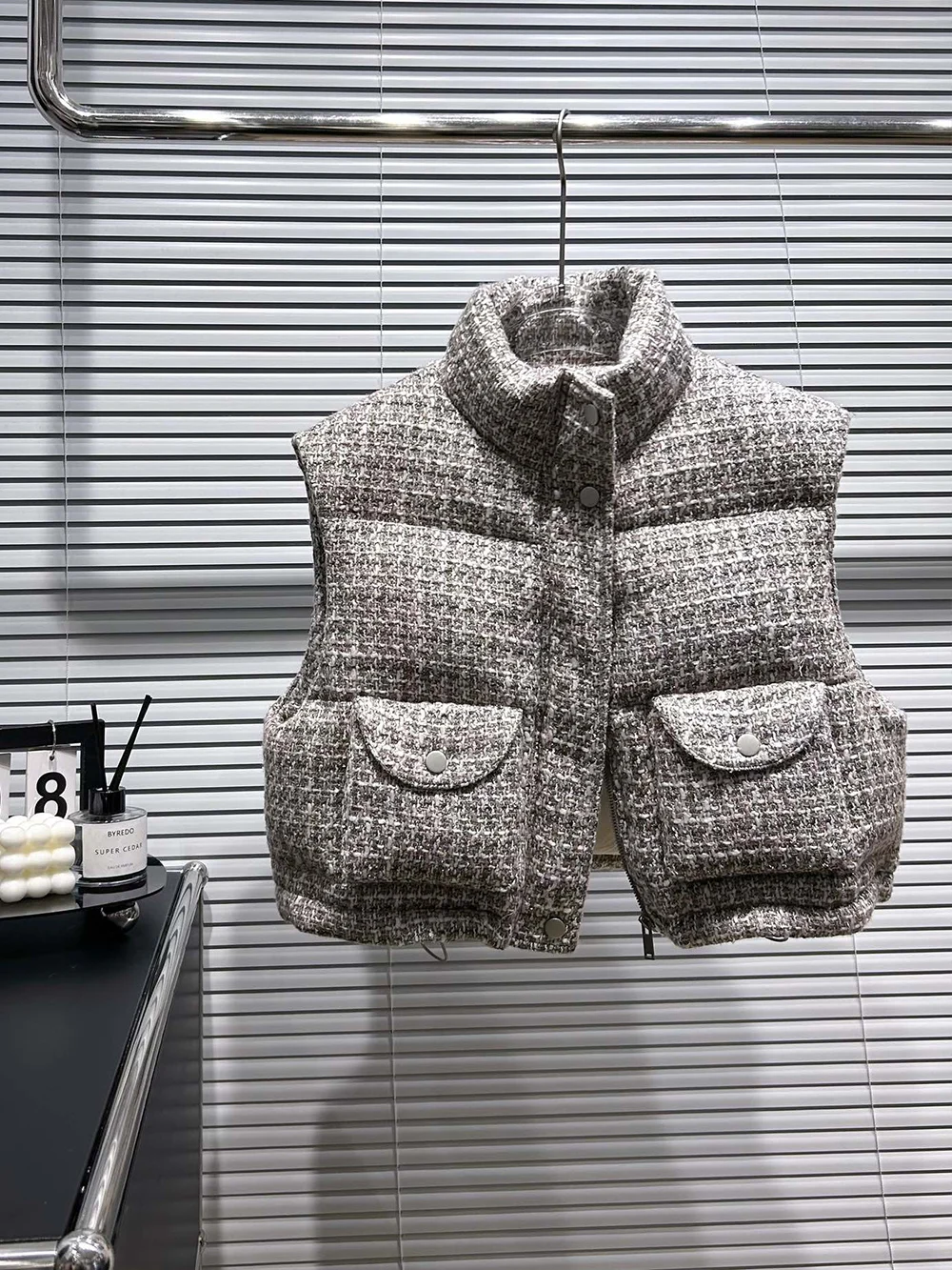 Women Short Down Vest, Stand Collar Sleeveless Duck Down Jacket Lady, Casual Warm Fashion Coat, Autumn Winter New