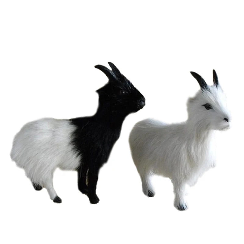 

Cute Simulated Goat Photographic Props, Simulation Goat Plush Toys, Little Lamb, Black Head, White Sheep, Creative Crafts Gifts
