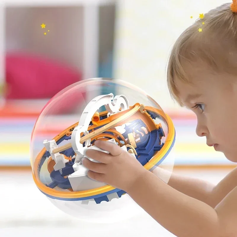 3D Magic Balance Table Games Toys Children Challenge Maze Ball Strategy Game Toys Two Person PK Desktop Games Gift for Kids 6