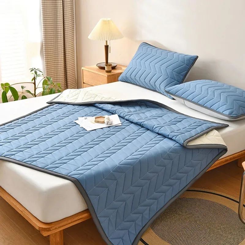 Bed Mattress Toppers Dormitory Home Single Double Foldable Bed Sheet Thin Tatami Blanket Pad Sleeping Protection Cushion ﻿