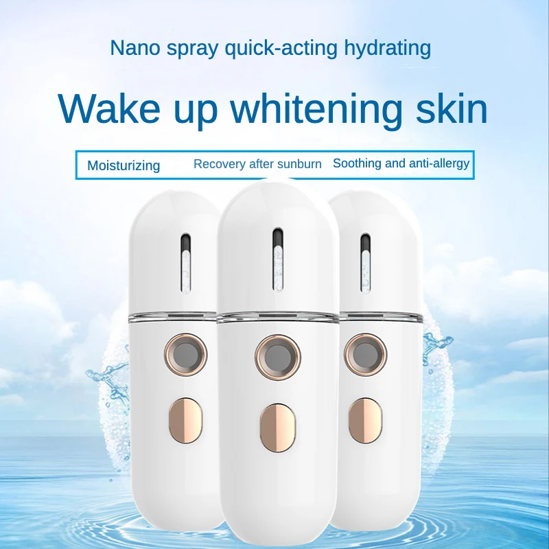 

Nano Nebulizer Mini Face Steamer USB Rechargeable Humidifier Portable Cold Spray Moisturizing Beauty Instruments Skin Care Tool
