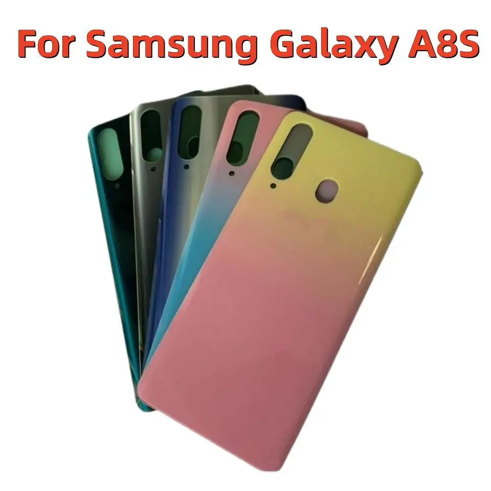 Стеклянная задняя крышка батарейного отсека для Samsung Galaxy A8S
