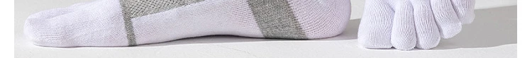 6 Paar Herren-Socken mit 5 Fingern, Baumwolle, Sommer, dünne, atmungsaktive Socken, elastisch, schweißabsorbierend, gestreifte Zehen, sportliche Sportsocken – Detail 9