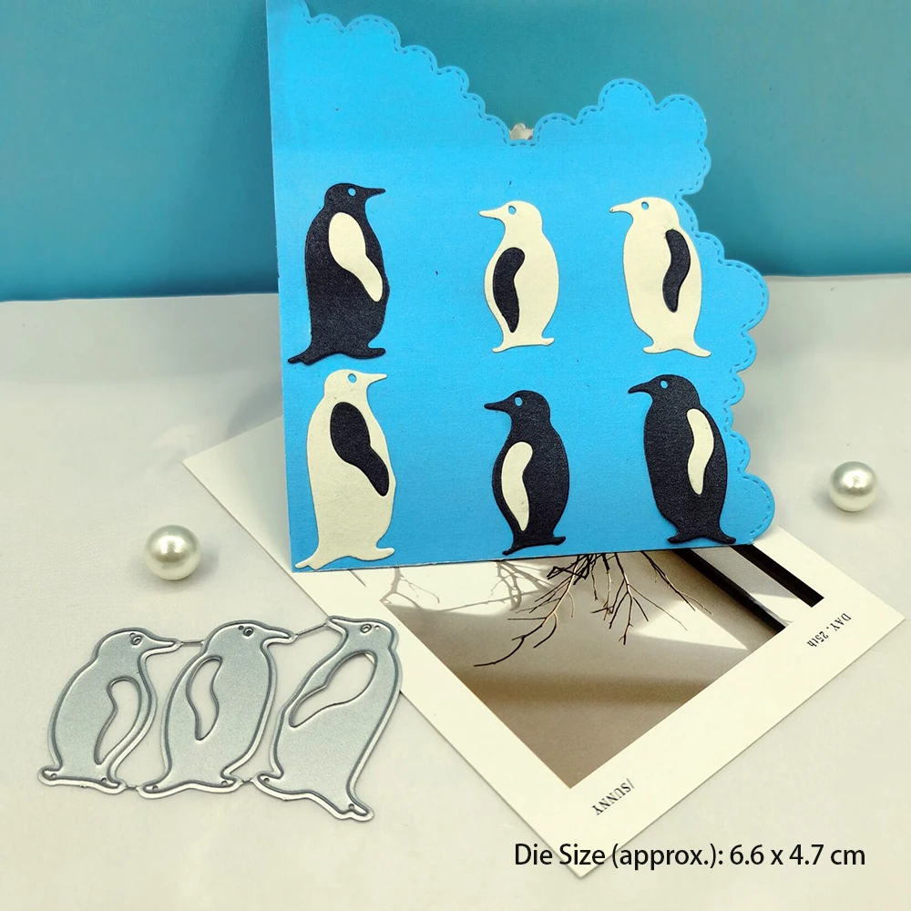 

Metal Cutting Dies Cut Mold Penguin Animal Decoration Scrapbook Paper Craft Knife Mould Blade Punch Stencils