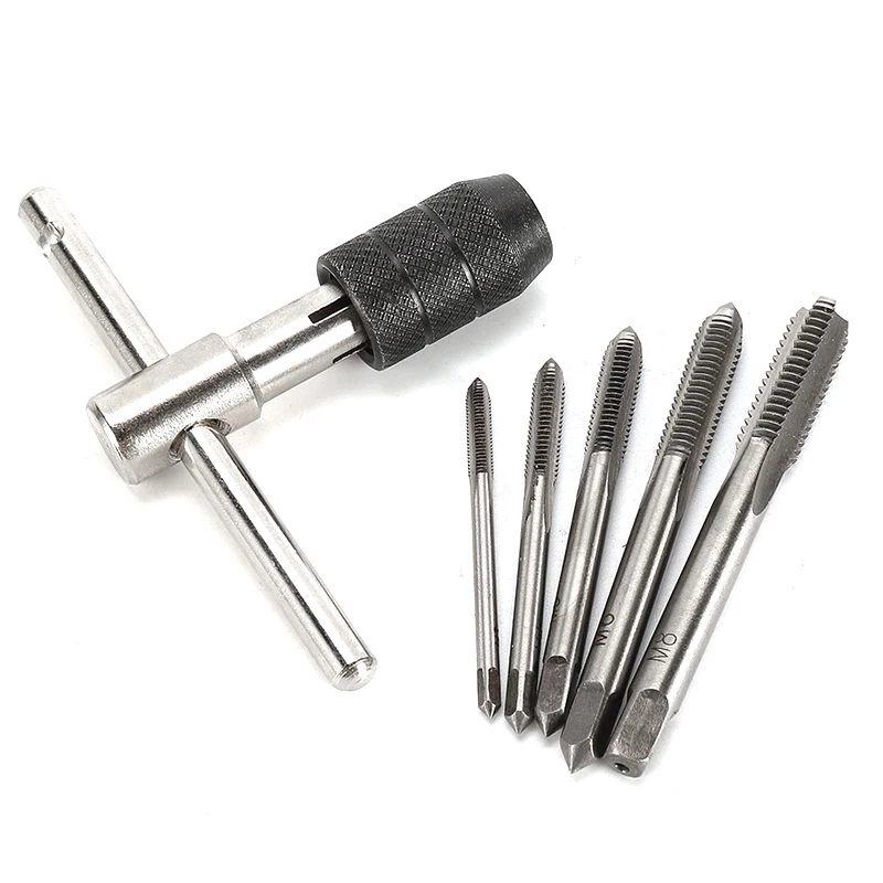 Tragbare T Windeisen Griff Maschinist Reparatur Bohrer Maschine Schraube Gewinde Metric Stecker Reibahle Manuelle Hand Werkzeug M3 M4 M5 M6 M8 – Detail 4