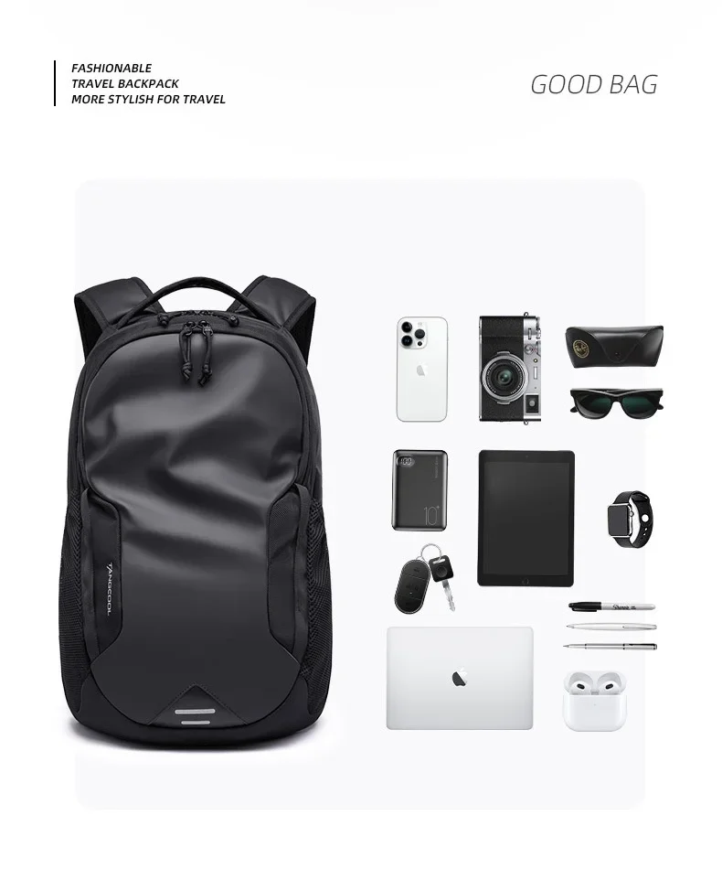 Tangcool Men Large Capacity Backpack Multifunction 15.6" Laptop Backpack For College Student Fashion Travel Bag Pack For Male 5