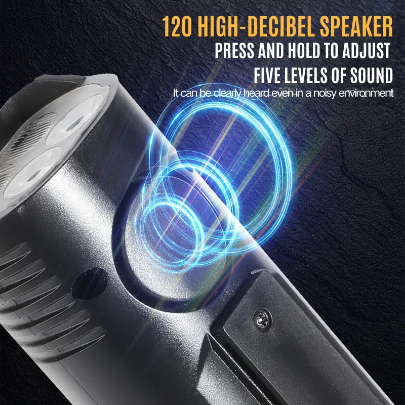 Intelligent LED Bicycle Light with High-Decibel Horn & Type-C Charging