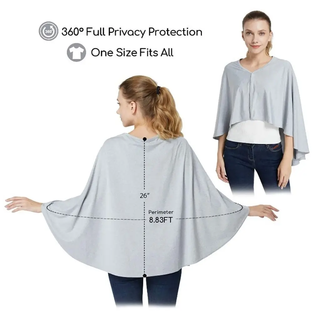 Muslin Fabric Baby Nursing Poncho Breastfeeding Cover