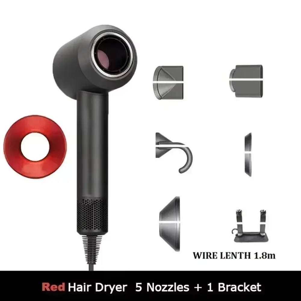 Professinal Leafless Hair Dryer 220V Negative Ion Quick Dry Home Powerful Constant Flyaway Attachment Anion Electric Hair Dryer