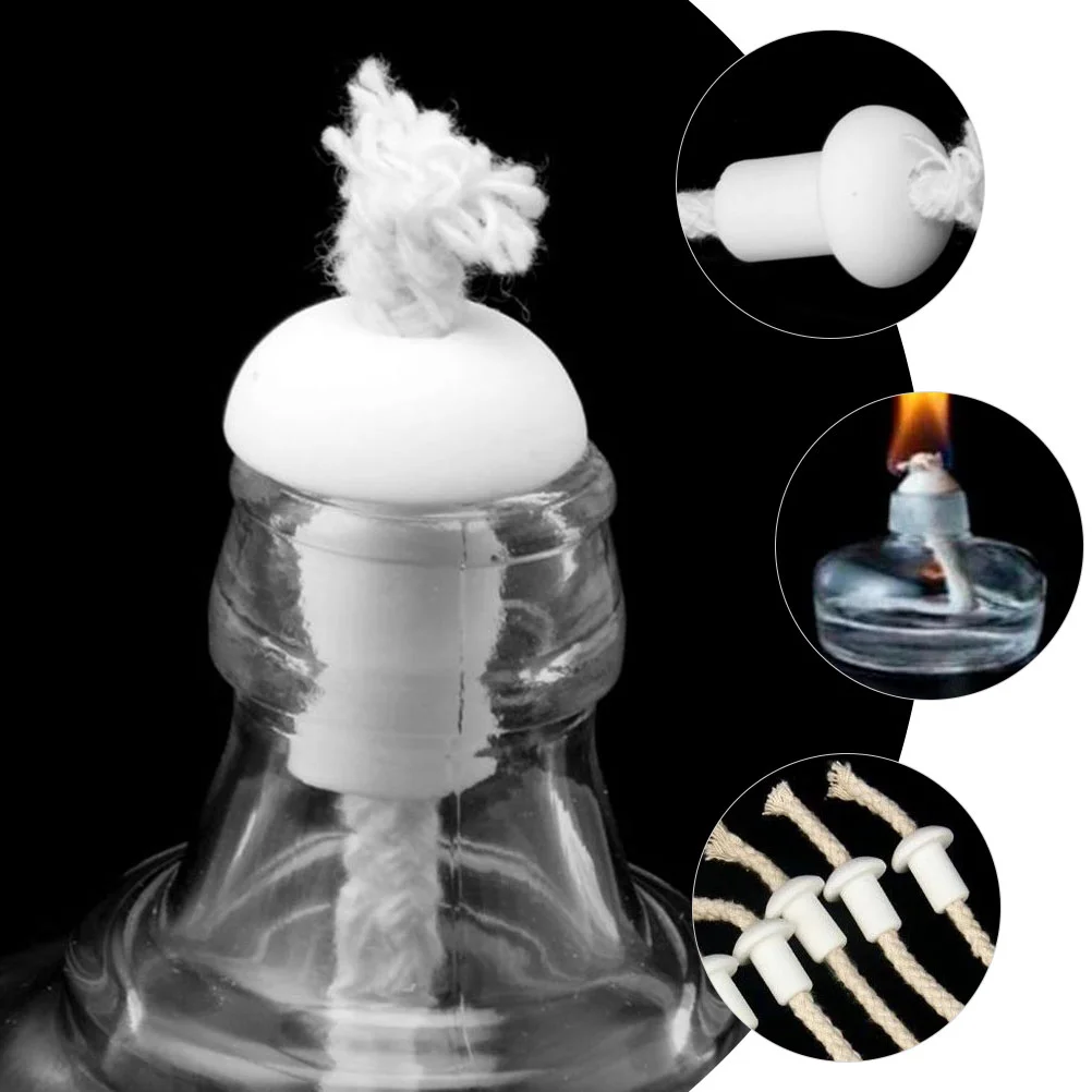 Candle Wick Holder Holder Small Oil Lamp Oil Lamp Ceramic Wick Holder For Porcelain Wick Supplies Ceramic