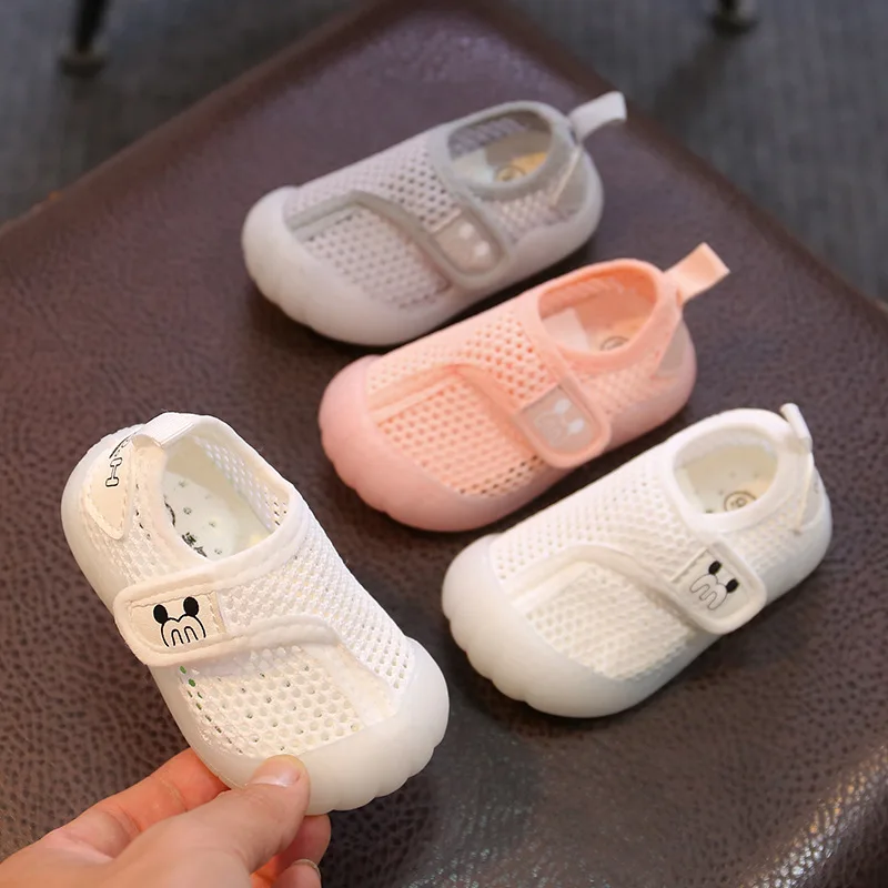 Breathable Mesh First Walkers for Toddler Girls and Boys