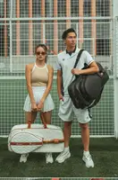GreatSpeed Multifunctional Tennis Bag Vintage Unisex Badminton Bag Separate Shoe Compartment Racket Insulation 2