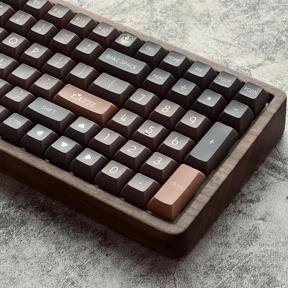 Teclado mecânico Keycaps, projeto original Latte, perfil