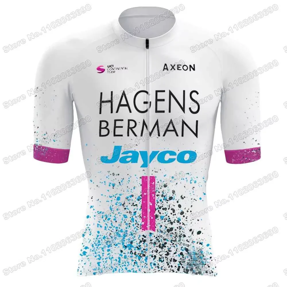 Hagens Berman Jayco Cycling Jersey Set Men Cycling Clothing Summer Short Sleeve Kit Road Bike Shirt Suit Bicycle Bib Shorts