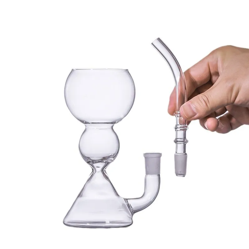 Unique Glass Cup for Cocktail, Absinthe, Milk & Hookah - Creative Multi-Use Bar Drinkware, Home Gift for Beverage Enthusiasts