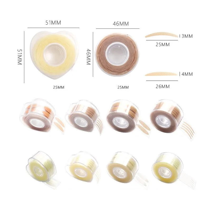 600Pcs Double Fold Eyelid Tape Eyelid Lace Paste Makeup Tool