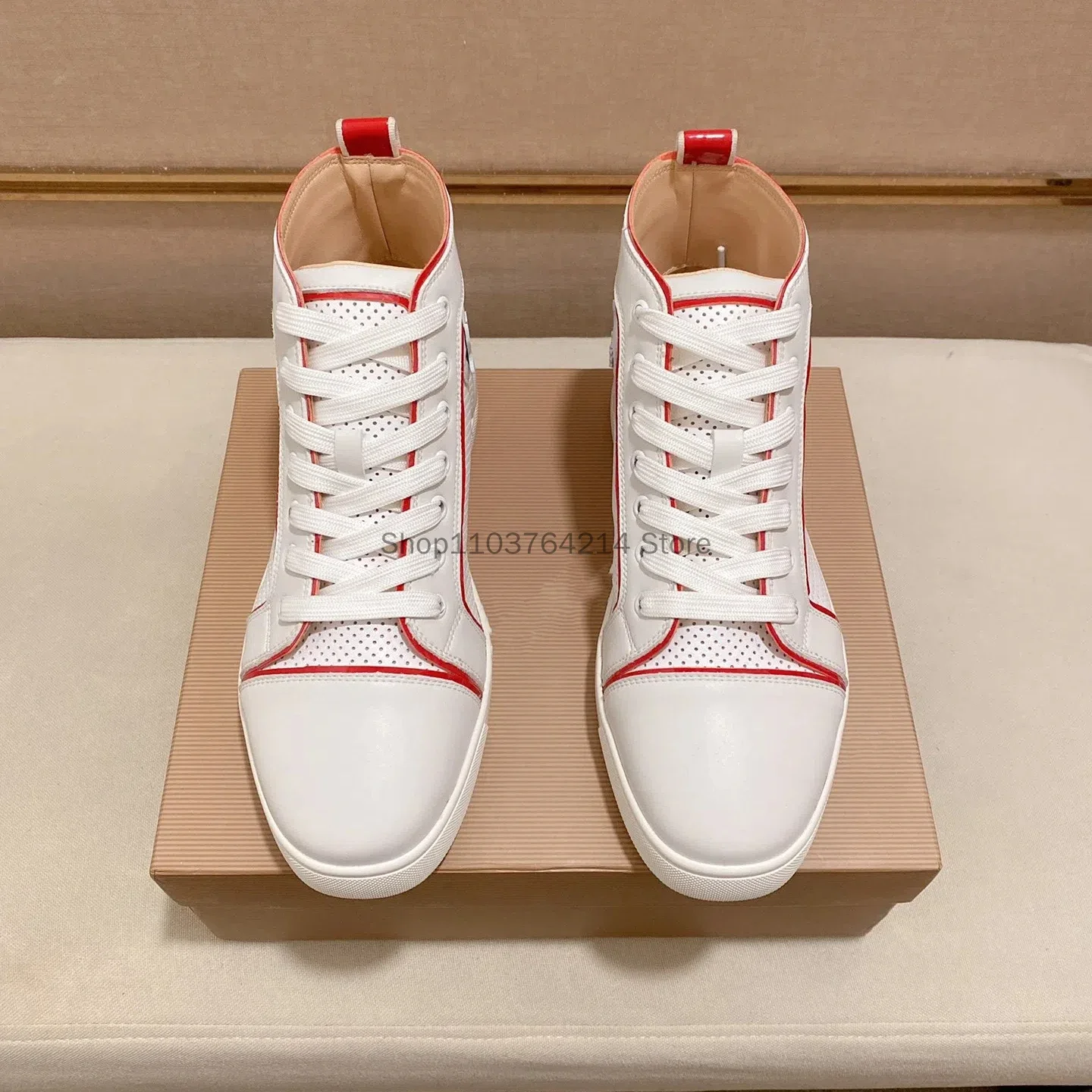 Fashionable Men's Sports Shoes with Unique Red Soles by Designer 3