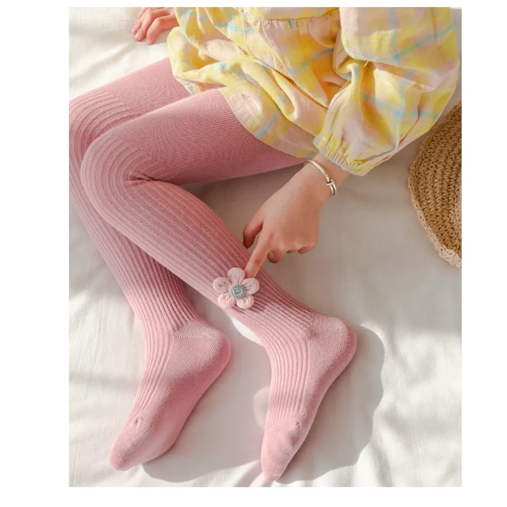 Girls' Cotton Tights for Spring and Autumn Pantyhose Baby Leggings
