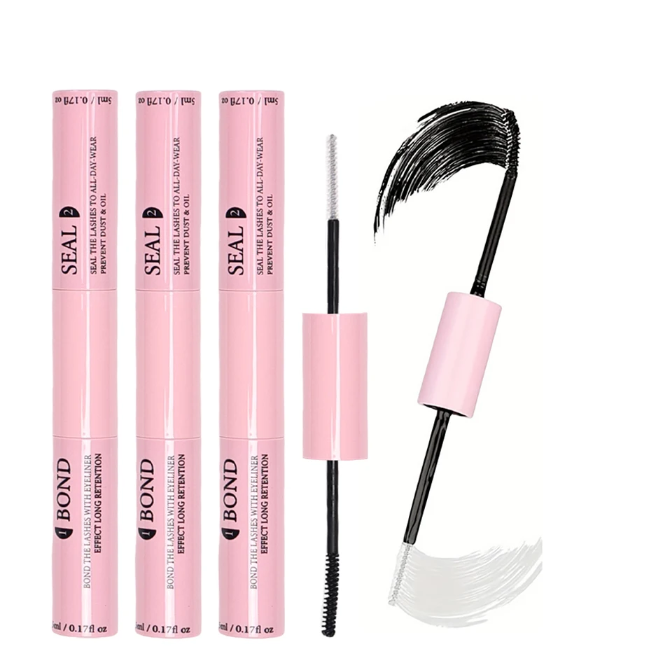 3 Pieces of Adhesive and Sealing Eyelash Glue 2-in-1, Suitable for DIY Group Eyelashes, Household False Eyelash Makeup Tool