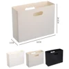 JESJELIU Document File Storage Box Folding Desktop Organizer Multi-functional Books Plastic Sorting Storage Rack Office Supplies 6