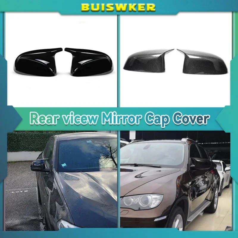 

For BMW X3 G01 X4 G02 X5 G05 X6 G06 X7 G07 2018 2019 2020 M style black rearview mirror cover X3M Look rearview mirror cover