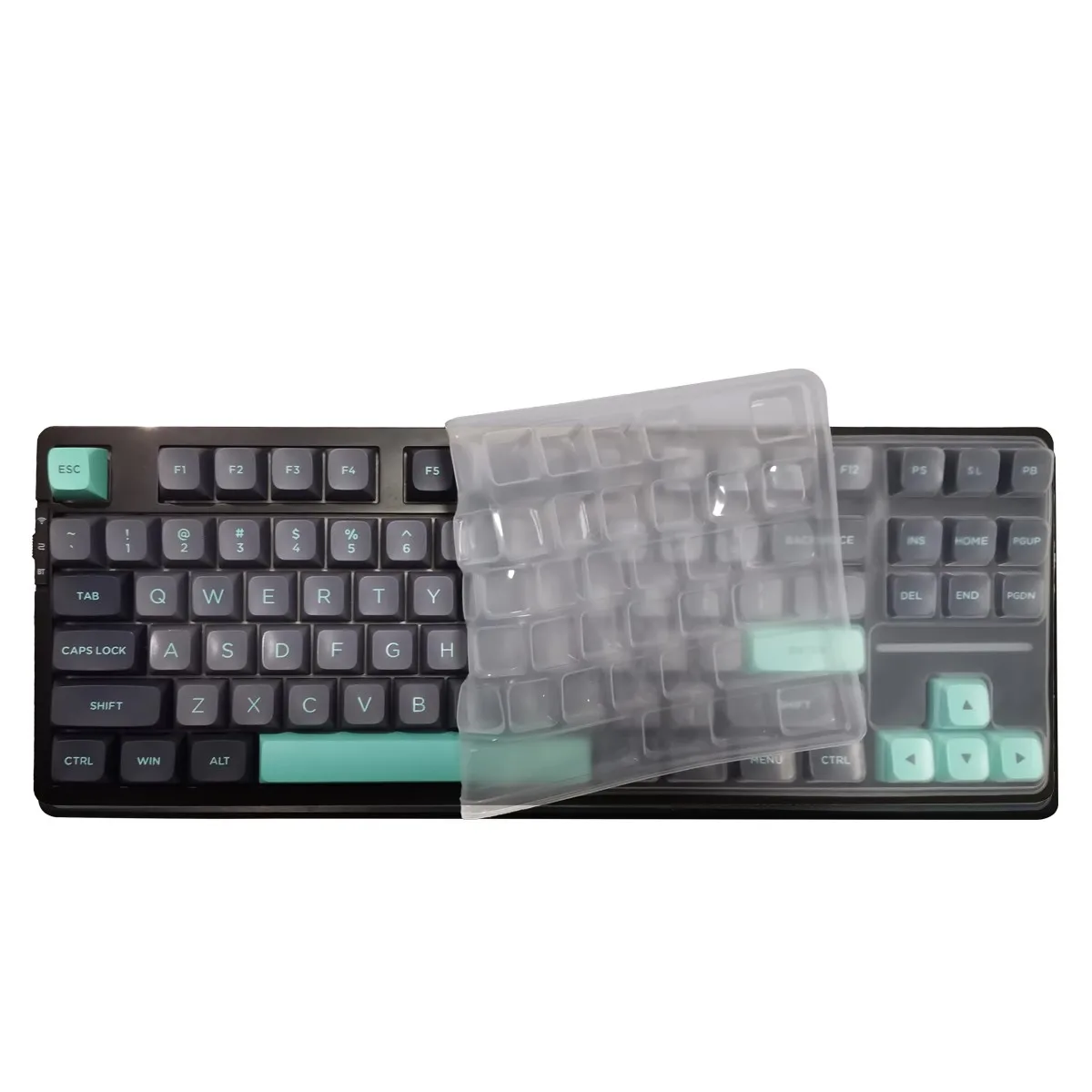 VGN V87 / VGN V87 Pro 기계식 무선 블루투스 게임용 키보드 용 투명 실리콘 키보드 커버 보호대 스킨
