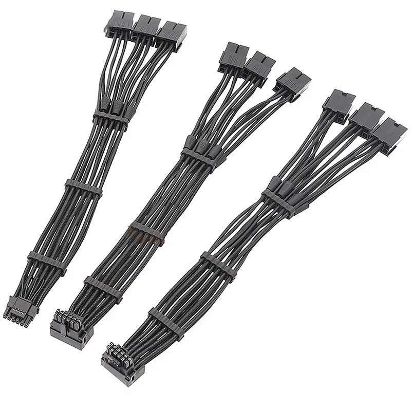 

For Series 3x8Pin Female To PCIE 5.0 12+4 16Pin Video Card Cable