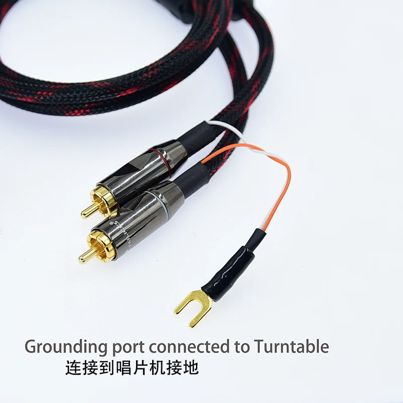 Cavo Audio RCA Doppio 1,2m Con Terra - Per Giradischi E Mixer, Qualit&agrave; Professionale