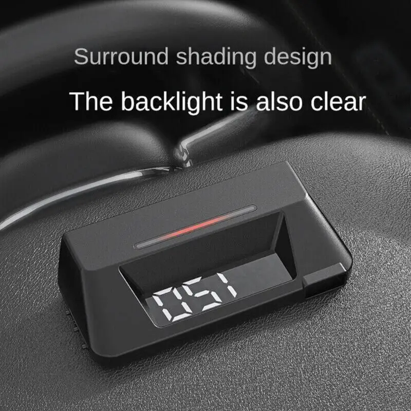 87he S100 헤드 업 디지털 OBD2 구동 온도 속도계 과속 경보 미터