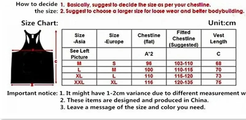 Description Picture 3 of itemBrand Gym Stringer Clothing Bodybuilding Tank Top Men Fitness Singlet Sleeveless Shirt Solid Cotton Muscle Vest Undershirt