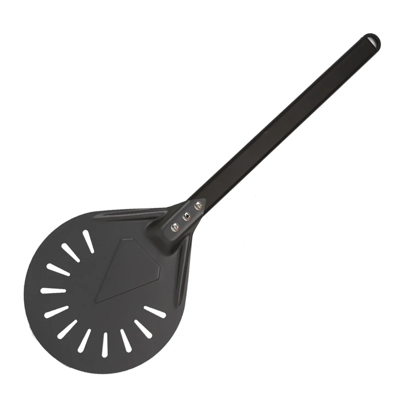 Pizza Turning Pizza Peels Paddle Short Round Pizza Gadgets Long Handle 7/8/9 Inch Perforated
