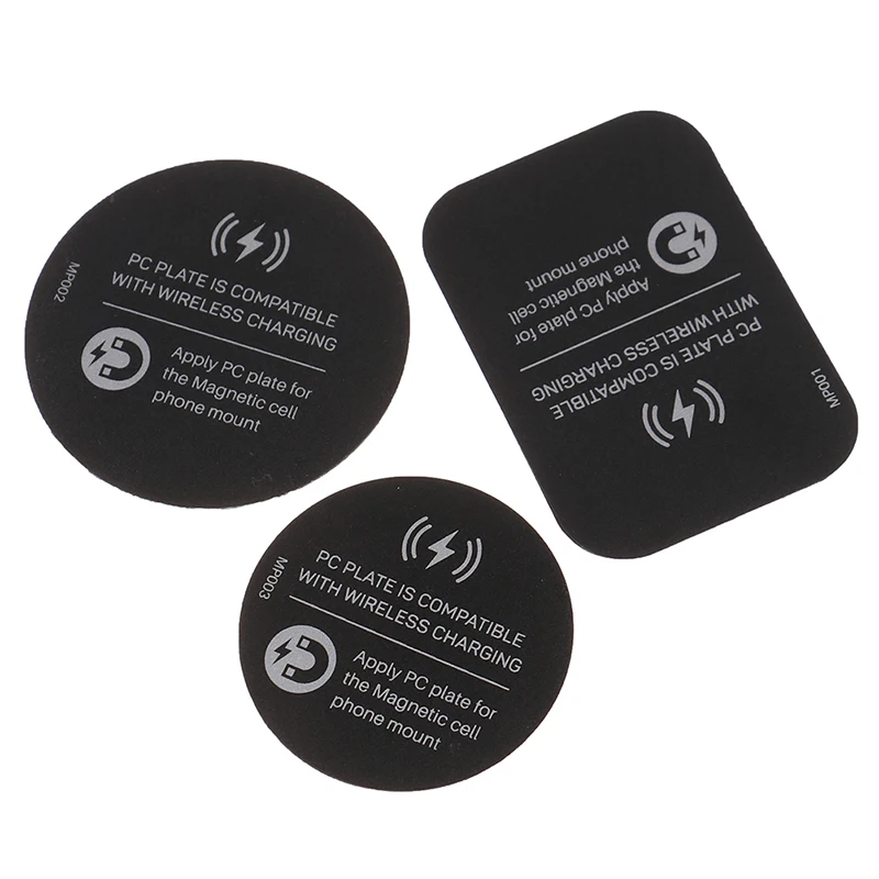 Metal Plate Disk Sheets For Wireless Charger Magnet Plate Disk For Mobile Phone Holder Car Wireless Phone Holder Sheet 2pcs