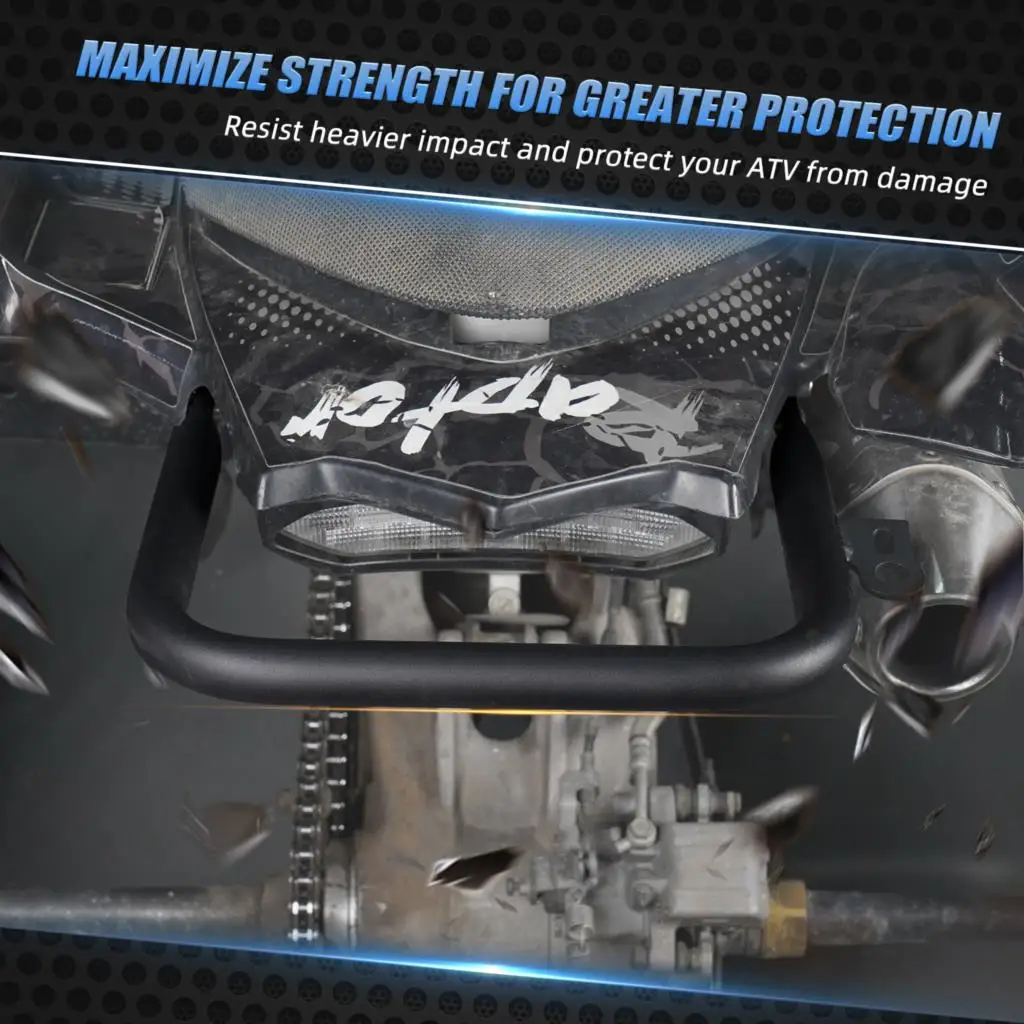 Paraurti Posteriore Atv Per Yamaha Raptor 700 700R Staffe Per Barra Di Sostegno In Acciaio Al Carbonio Verniciatura A Polvere 2006 2007 2008 2009 2010
