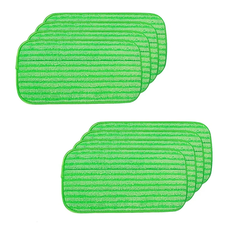 

8 Pcs Reusable Microfiber Mop Pads For Swiffer Wet Jet Mops Washable Microfiber Mop Pads For Wet And Dry Use Mop Pad