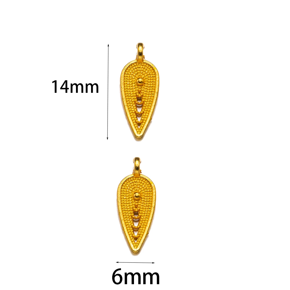 50 Stück 7 x 26 mm goldene Metall-Zink-Legierung Federn Charms Anhänger für DIY handgemachte Handwerk Ohrringe Halskette Schlüsselanhänger Schmuckherstellung – Detail 2
