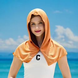 Ultimate Cooling Hoodie Towel - UV Protection & Quick Drying for Outdoor Adventures and Fitness Activities (Orange)