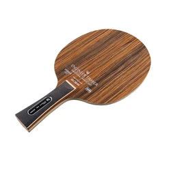 Premium Ebony Dalbergia Table Tennis Blade - 5-Ply 6.2mm Paddle with Long Handles (Dalbergia)