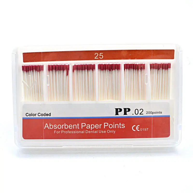 META Dental Endo Absorbent Paper Points Size 45-80 Color Coded - Pack Of 200