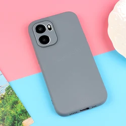 Sand Matte Soft Silicone Shockproof Phone Case - Full Protection and Ultra Back Cover for OnePlus Ace 6 Ultra (Gray)